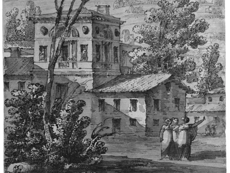 1744-Giacomo Quarenghi - Paesaggio con architetture - Gallerie dell'Accademia, Venezia